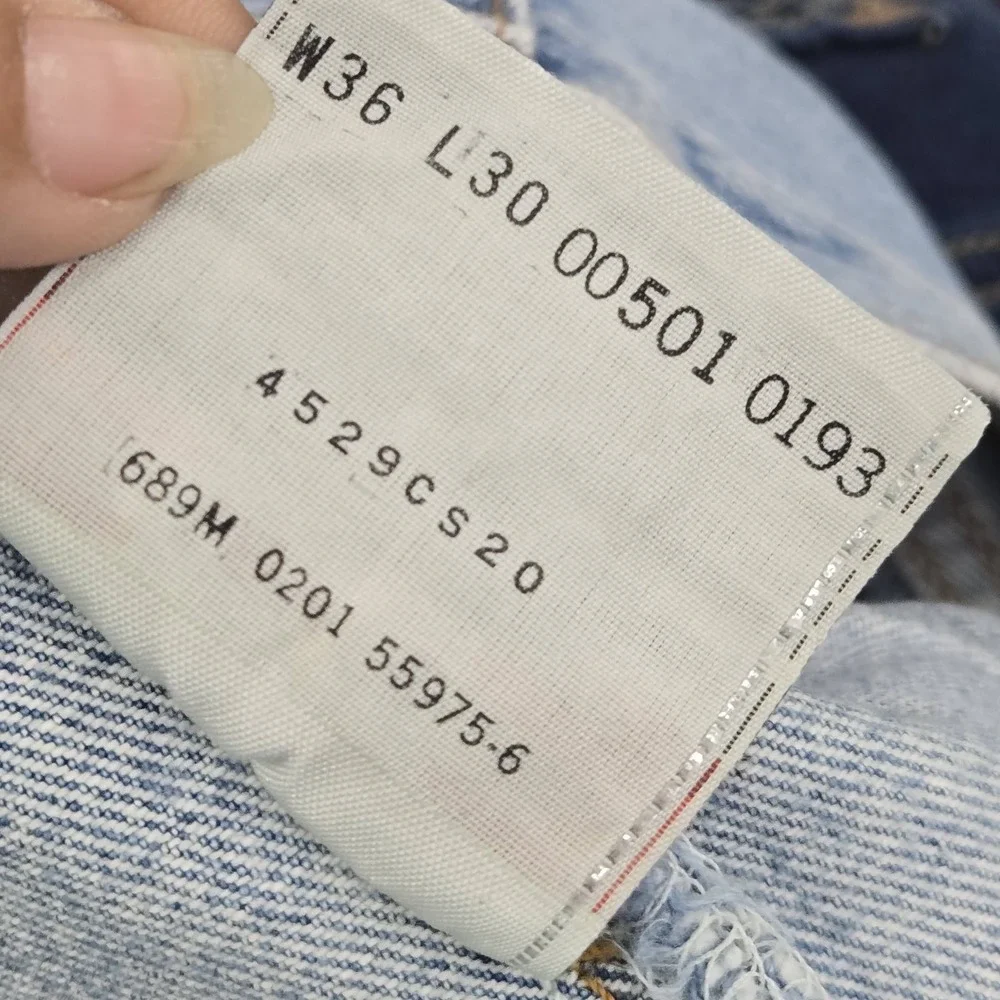 VINTAGE Levi's 501 Men Jeans 36X30 Blue Denim Original Fit Straight Y2K READ